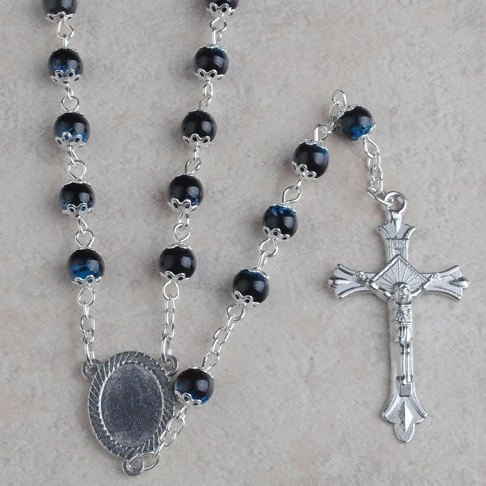 ,galss beads rosary